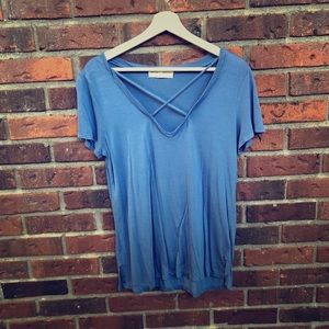 Project Social T by Urban Outfitters blue shirt L
